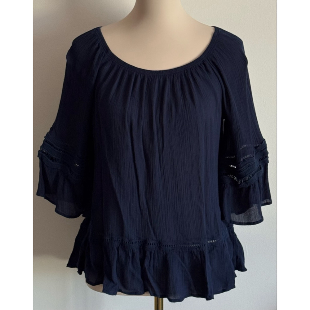 Women's Fever Navy Blouse M